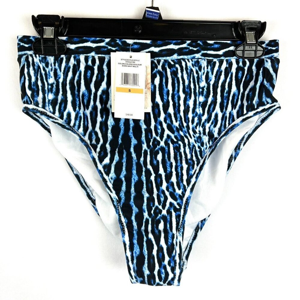 Jessica Simpson Women’s Blue High Waist Bikini Bottom Size S